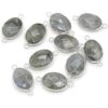 LHJ 10 piezas de piedra natural colgante conectores en