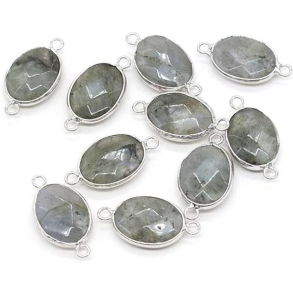 LHJ 10 piezas de piedra natural colgante conectores en