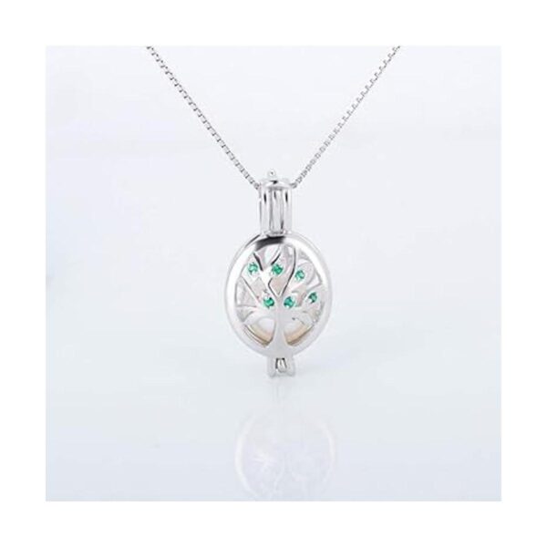 LGSY Colgantes de jaula de perlas de árbol de plata de ley_5