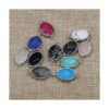 LHJ 10 piezas de piedra natural colgante conectores en
