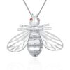 LGSY Colgantes de jaula de perlas de abeja de plata de ley_1