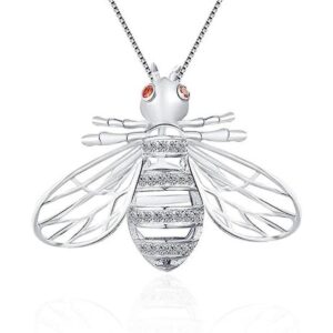 LGSY Colgantes de jaula de perlas de abeja de plata de ley_1