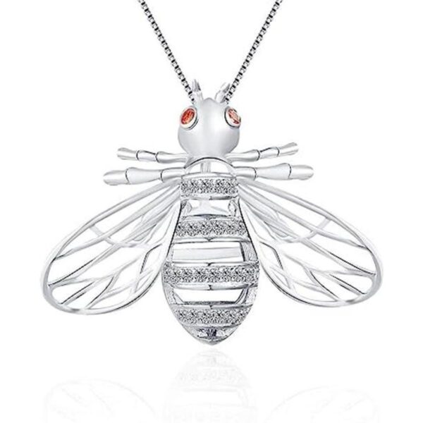 LGSY Colgantes de jaula de perlas de abeja de plata de ley_1