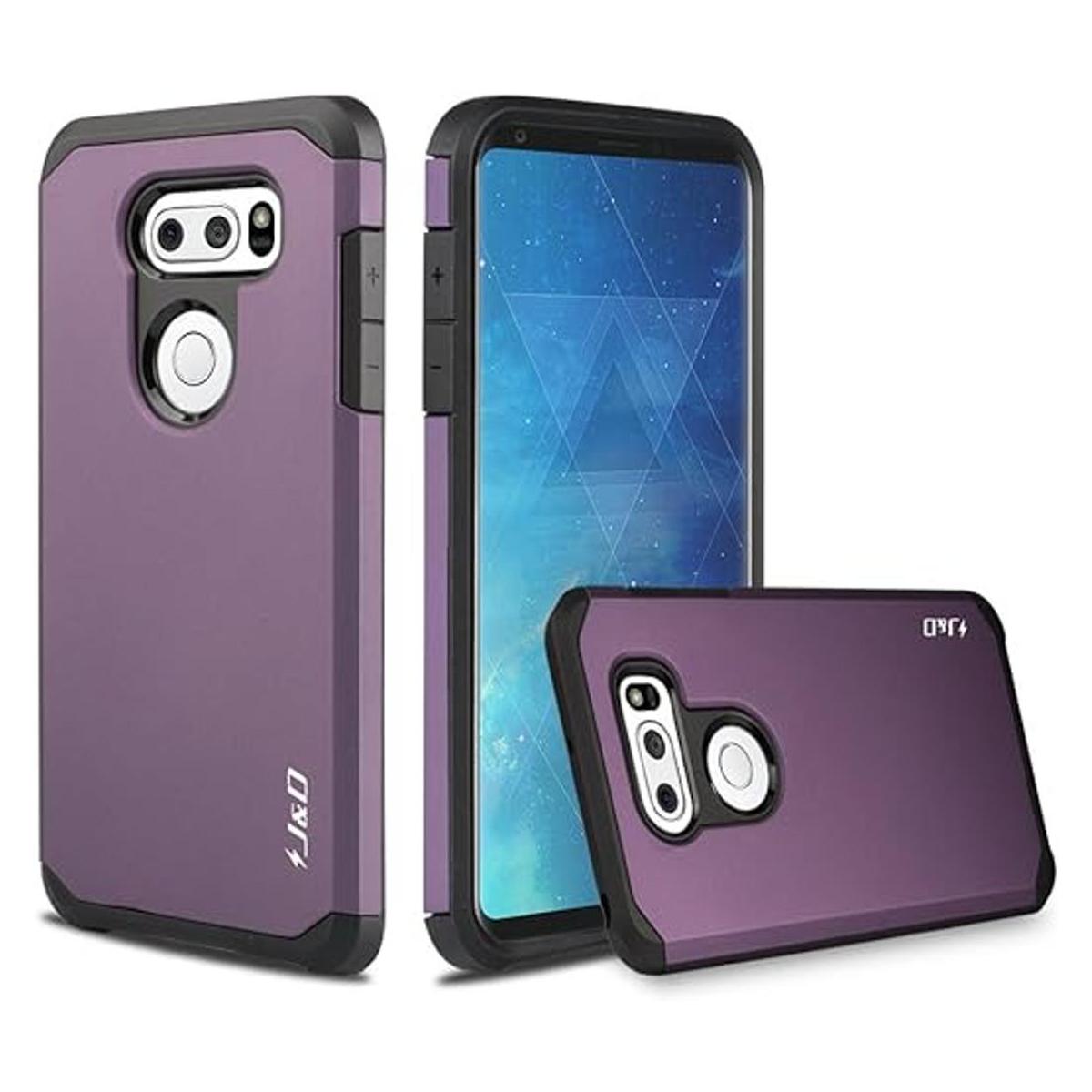 LG V30 Caso ArmorBox Dual Layer híbrido prueba de