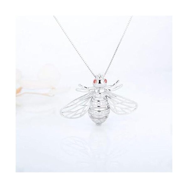 LGSY Colgantes de jaula de perlas de abeja de plata de ley_5