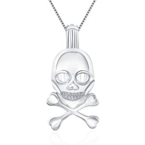 LGSY Colgantes de jaula de calavera para hacer joyas de