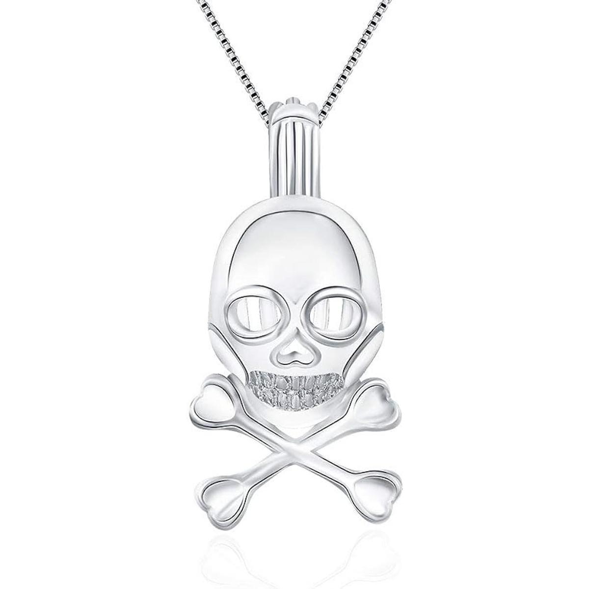 LGSY Colgantes de jaula de calavera para hacer joyas de