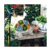 LESES Estatuas de jardín Figura ornamental de tortuga de_5