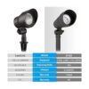 LEONLITE paquete de 12 luces LED de 4 W para exteriores_3