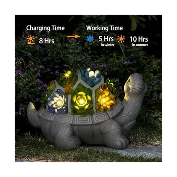 LESES Estatuas de jardín Figura ornamental de tortuga de_2