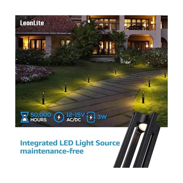 LEONLITE Paquete de 10 luces de camino de bajo voltaje 3W_2