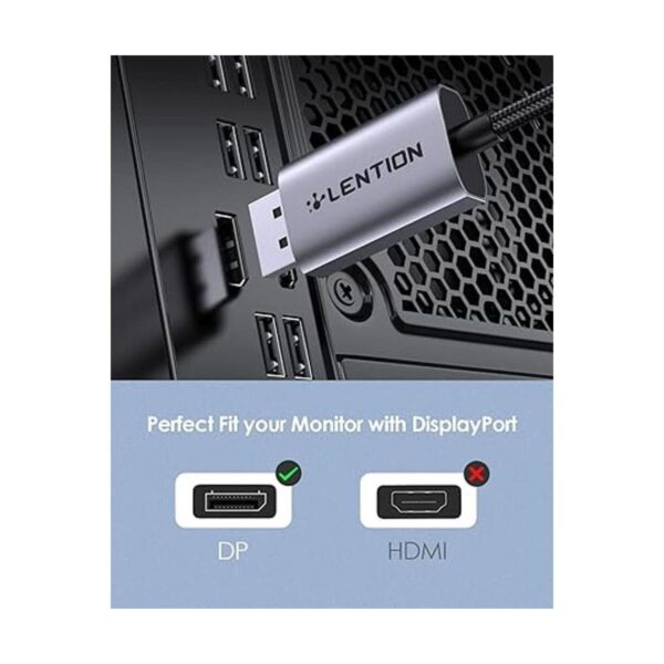 LENTION Adaptador de cable USB C a DisplayPort de 6 pies_2