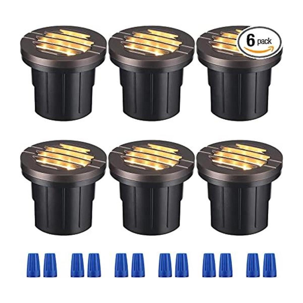 LEONLITE Luces LED de paisaje de 6 W en el suelo al aire