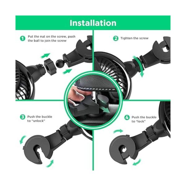LEMOISTAR Ventilador de automóvil ventilador circulador_4