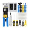 LEATBUY Juego de herramientas de crimpado RJ45 Cat5e Cat6
