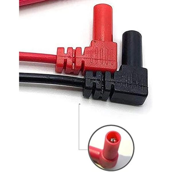LDEXIN Juego de 2 cables de prueba de silicona suave para_2