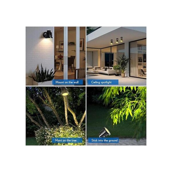 LCARED Focos LED para exteriores luz blanca cálida de 12_3