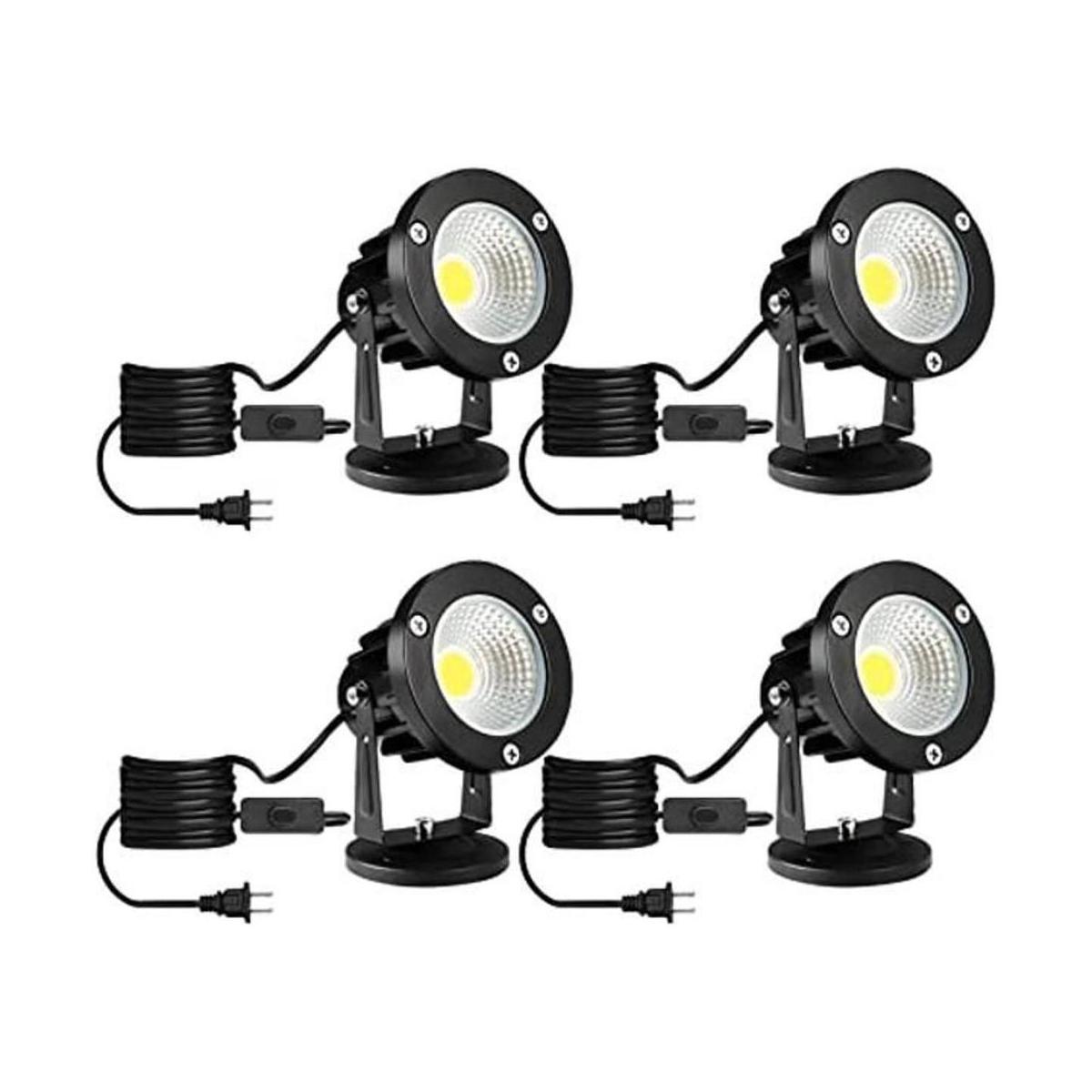 LCARED Focos LED para exteriores luz blanca cálida de 12