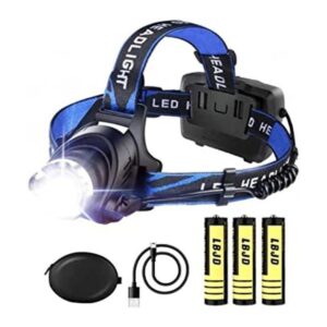 LBJD Faro LED recargable entrada y salida USB súper_1
