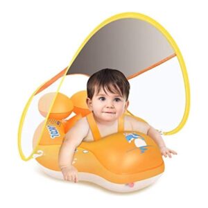 LAYCOL Flotador de piscina con toldo de protección solar_1