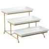 LAUCHUH Soporte para servir de 3 niveles con bandeja de