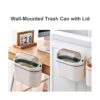 LALASTAR Bote de basura de escritorio con tapa mini cubo_2