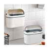 LALASTAR Bote de basura de escritorio con tapa mini cubo_1