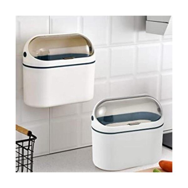 LALASTAR Bote de basura de escritorio con tapa mini cubo_1