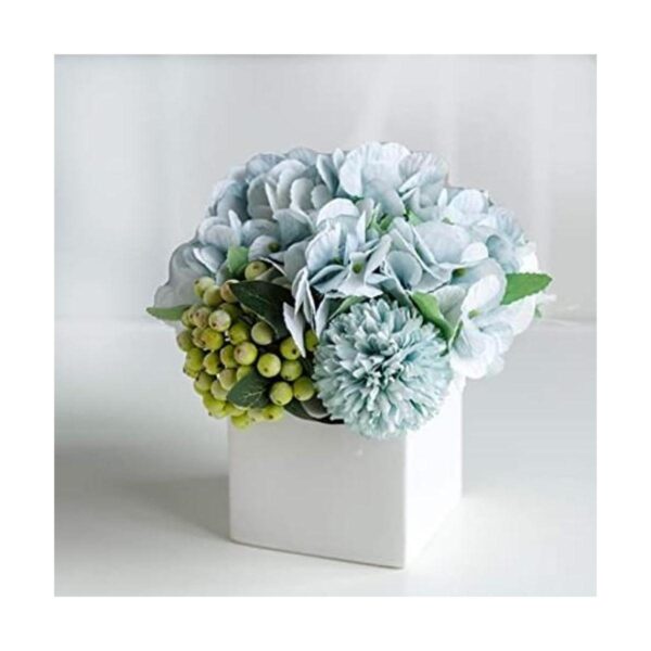 LADADA Flores de peonía sintéticas en florero de_1