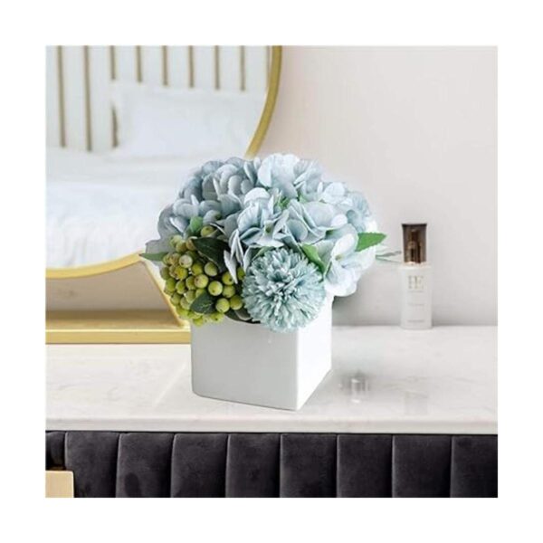 LADADA Flores de peonía sintéticas en florero de_4