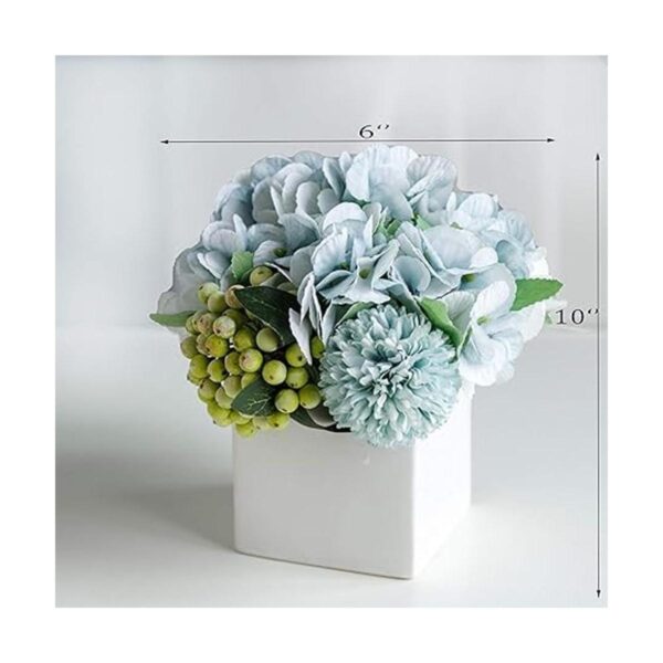 LADADA Flores de peonía sintéticas en florero de_2