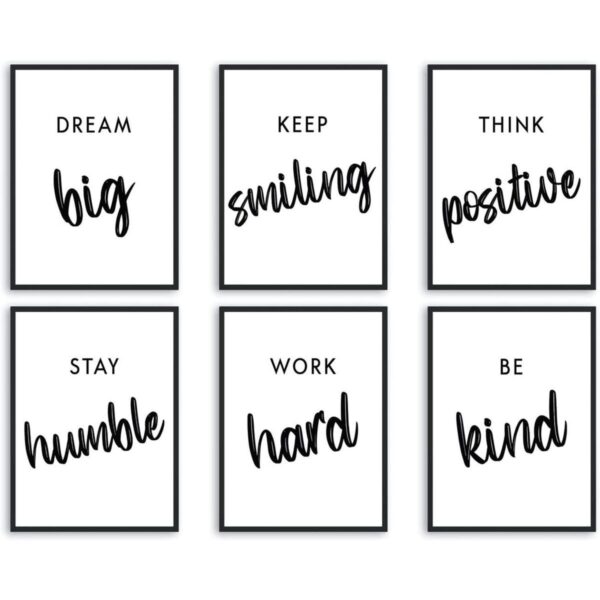 L O Goods Decoración inspiradora de pared para oficina