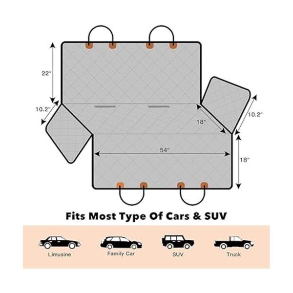 Kytely Funda de asiento de coche mejorada para perro para_3