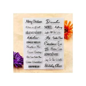 Kwan Crafts Words Merry Christmas Muñeco de nieve Saludos_1