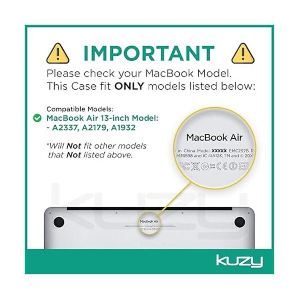 Kuzy Funda para MacBook Air de 13 pulgadas 2020 2019_3