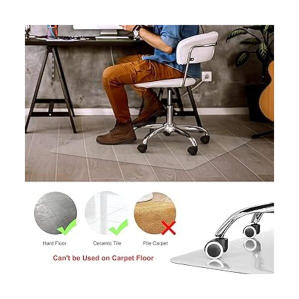 Kuyal tapete transparente para silla uso en suelos duros_2