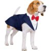 Kuoser Dog Tuxedo Dog Suit and Bandana Set Dogs Tuxedo_1