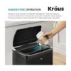 Kraus KTCS10MB GarbagePro Cubo de basura rectangular con
