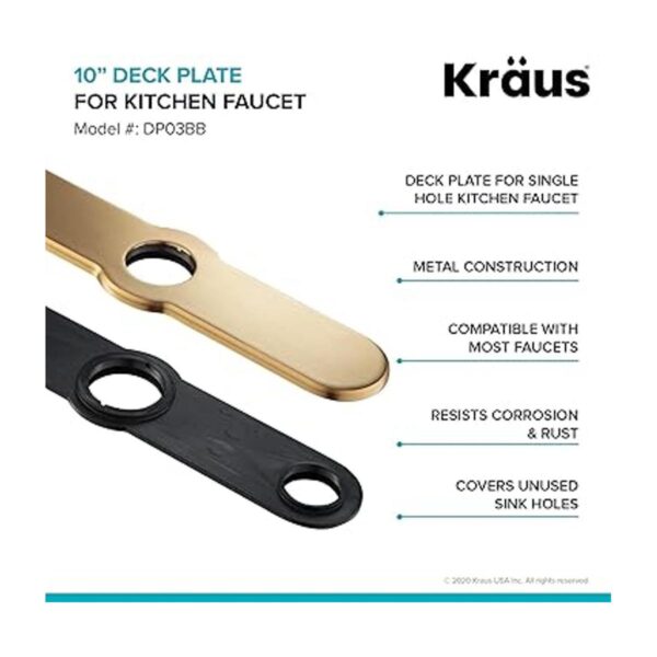 Kraus Placa de cubierta DP03BB latón cepillado_2