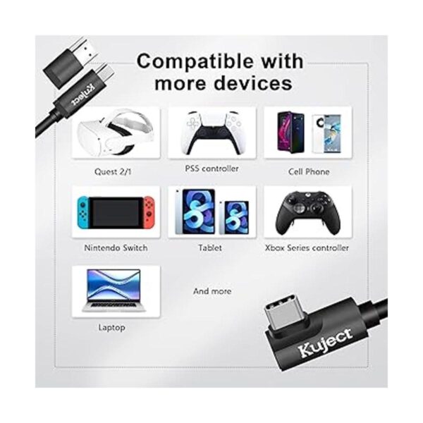 Kuject Cable Link USB 3.0 tipo C a C de 16 pies de largo_3