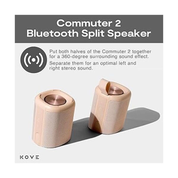 Kove Commuter 2 Altavoz bluetooth en color terracota_2