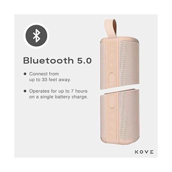 Kove Commuter 2 Altavoz bluetooth en color terracota_5