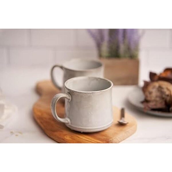 Kook Tazas de café esmaltadas de cerámica aptas para_2