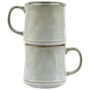 Kook Tazas de café esmaltadas de cerámica aptas para_1