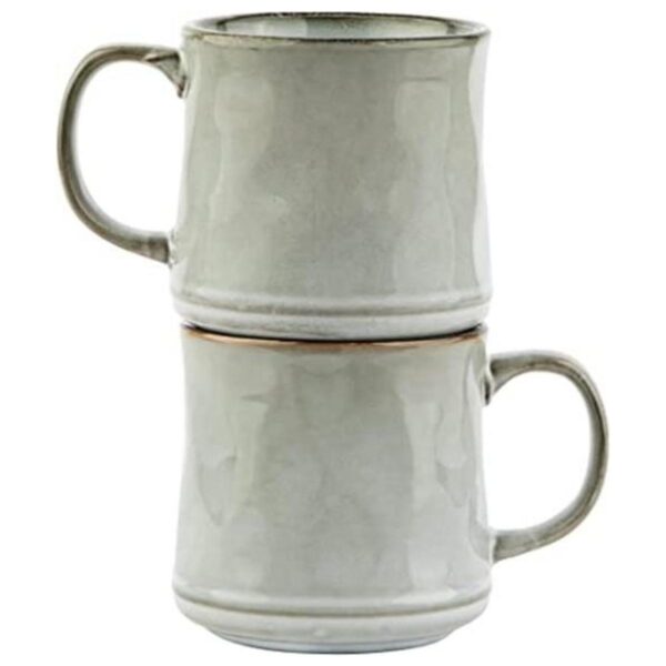 Kook Tazas de café esmaltadas de cerámica aptas para_1