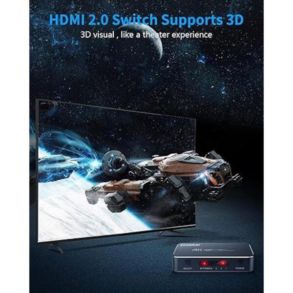 Koopman Interruptor HDMI 4K HDR 4 puertos 4K 60Hz HDMI_2