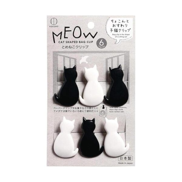 Kokubo Clips para bolsas en forma de gato pinzas de_1