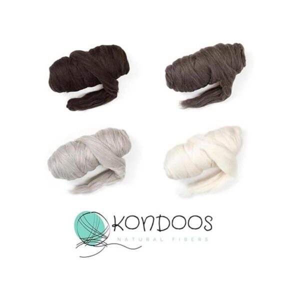 Kondoos Lana natural 8 onzas. La mejor lana de núcleo_6
