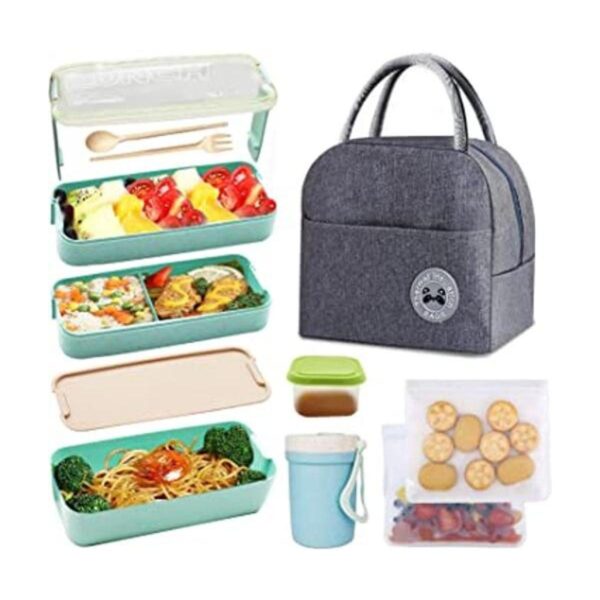 Koccido Kit de lonchera tipo Bentocaja de almuerzo_1