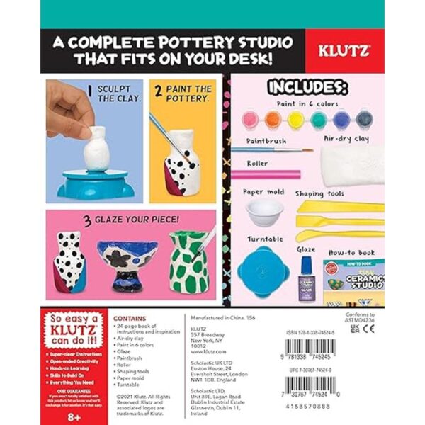 Klutz Tiny Ceramics Studio Kit de manualidades_6
